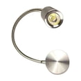 thumbnail image 3 of Lámpara de pared LED con brazo flexible de 360 grados, 85-265 V CA, 3 W, luz de lectura LED, lámpara de noche con cuello de cisne (blanca), 3 of 4