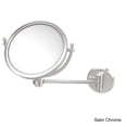 thumbnail image 2 of 8 Inch Wall Mounted Make-Up Mirror with Grooved Accents - Polished Chrome / 5X, 2 of 5