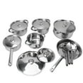 thumbnail image 1 of Kitchen Cookware Set, Stainless Steel Pots Pans Set 2 Ear Handle Composite Bottom with Lids for Cooking, 1 of 7