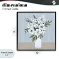 thumbnail image 4 of Stupell Industries Traditional Cerulean & White Blooms Black Framed Giclee Art, 12 x 12, by Marilyn Dunlap, 4 of 8