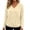 Khaki, variant on Luvrsol Women Blouses Casual Solid Short Long V-Neck Tops Pullover Daily Shirts S-2XL