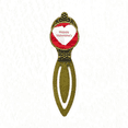 thumbnail image 1 of Happy Valentine's Day Red Stripes Bookmark Retro Office Label Page Marker, 1 of 4