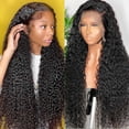 thumbnail image 3 of Synthetic Curly Wig - 150% Density Gradient Colors, Adjustable Lace Front for African Women Daily Party Wear, 3 of 5