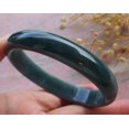 thumbnail image 4 of Icy Green Natural A JADE Jadeite Bangle Bracelet 60 mm 685802 TN, 4 of 10
