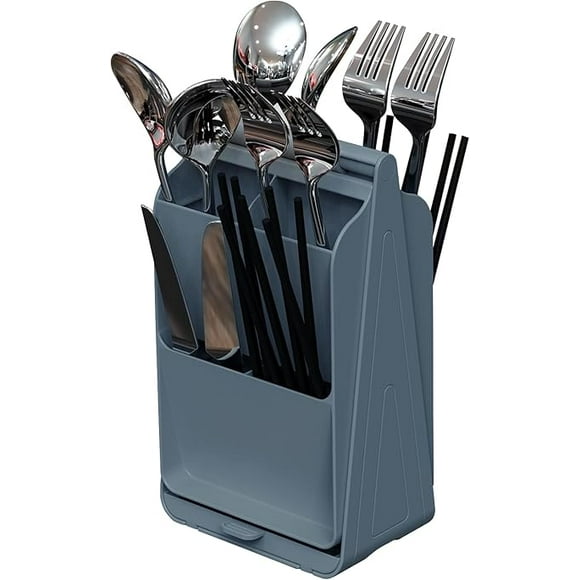 Cutlery rack with drip tray drawer