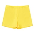 thumbnail image 6 of Aislor Kids Girls Boy Cut Shorts Low Rise Active Dance Shorts Yoga Workout Bottoms Yellow 4, 6 of 7