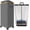 Grey, variant on Laundry Hamper with Wheels, 75L Rolling Laundry Basket with Lid