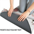 thumbnail image 3 of White Cow Strawberry Jar Pattern Hot Yoga Mat Towel Non Slip for Hot Yoga - Quick-Drying Yoga Mat Cover with 4 Corner Pockets with Travel Bag - Hot Yoga Towel Non Slip 70"x26", 3 of 6