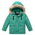thumbnail image 2 of KYAIGUO Kids Baby Girls Waterproof Ski Jacket Little Boys Girls Thicken Cotton Jacket Outwear Snow Coat with Hood Top Toddler Winter Warm Snow Coat for 3-12 Years, 2 of 8