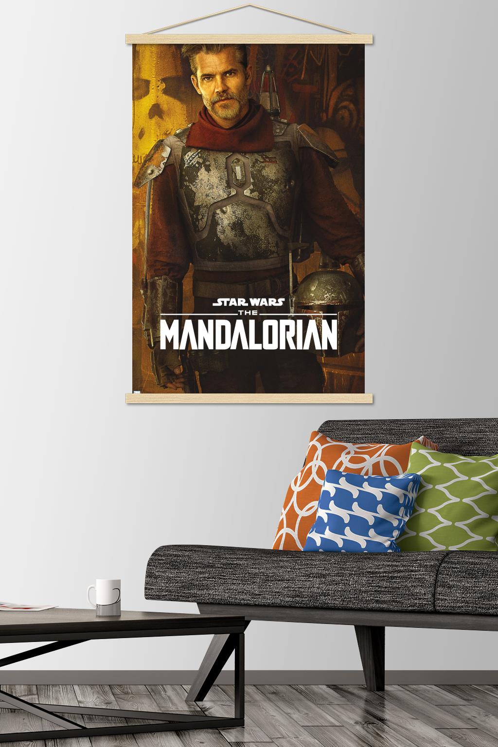 Star Wars: The Mandalorian Season 2 - Cobb Vanth Wall Poster with Wooden Magnetic Frame, 22.375" x 34"
