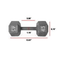 thumbnail image 2 of CAP Barbell Cast Iron Dumbbell Weights, 45 lb Pair, 2 of 4