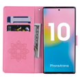 thumbnail image 6 of Allytech Wallet Case for Galaxy Note 10, PU Leather Owl Embossed Detachable Wrist Strap Kickstand Folio Flip Full Protective Shockproof Anti-slip Wallet Case Cover for Samsung Galaxy Note 10,Pink, 6 of 7
