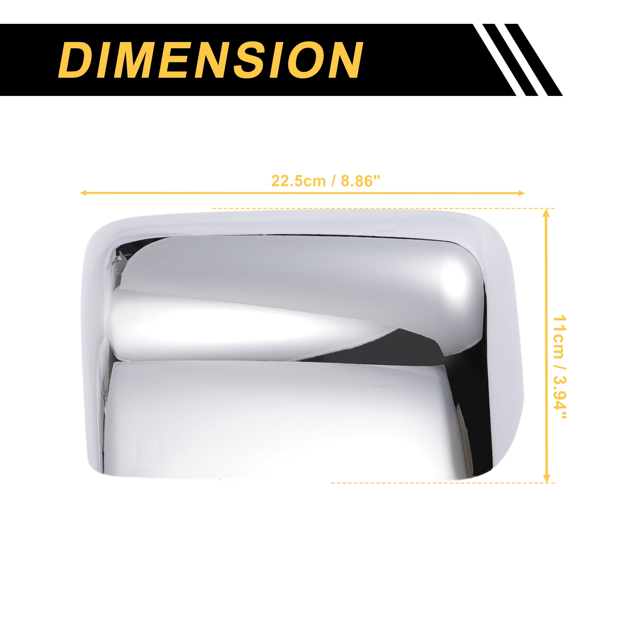 Unique Bargains Rear View Driver Passenger Side Mirror Covers Cap Replacement for Ford