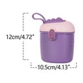 thumbnail image 3 of Komiseup Baby Formula Dispenser, Portable Milk Powder Dispenser Container With Carry Handle And Scoop For Travel Outdoor Activities With Baby Infant, 440ml, 3 of 5