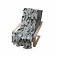thumbnail image 4 of Fish Soft Flannel Fleece Throw Blanket, Squama Design with Aquatic Inspirations Animal Skin Scales Pattern Monochrome, Cozy Plush for Indoor and Outdoor Use, 70" x 90", Black Grey White, by Ambesonne, 4 of 6