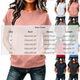 thumbnail image 2 of Neewe Womens Plain Short Sleeve Crew Neck Pullover Sweater Ladies Loose Hoodless Sweatshirts Blouse, 2 of 7