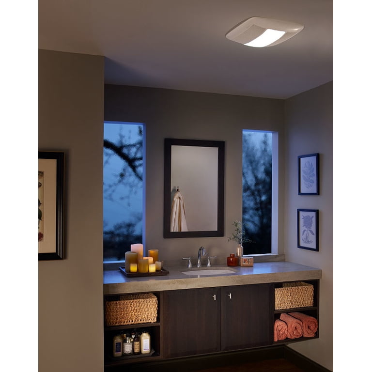 Broan-Nutone QTXEN150FLT Ultra Silent Bathroom Fan / Light / Night-Light -  ENERGY STAR - Walmart.com