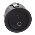 thumbnail image 3 of 20Pcs AC 6A 10A 250V on Off Snap In SPST Round Boat Rocker Switch Black, 3 of 4