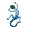 thumbnail image 3 of Matsuzay 2x mano de obra exquisita y decoración única de Gecko de pared aspecto agradable y estructura sólida de Metal Decoración del hogar, 3 of 6