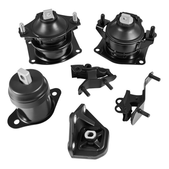 KFFKFF Engine and Transmission Mount Kit, Set of 6, Compatible with 2003–2007 Honda Accord 2.4L L4, OE Replacement for A4526HY, A4517, A4516, A4510, A4509, A4542, Reliable Support