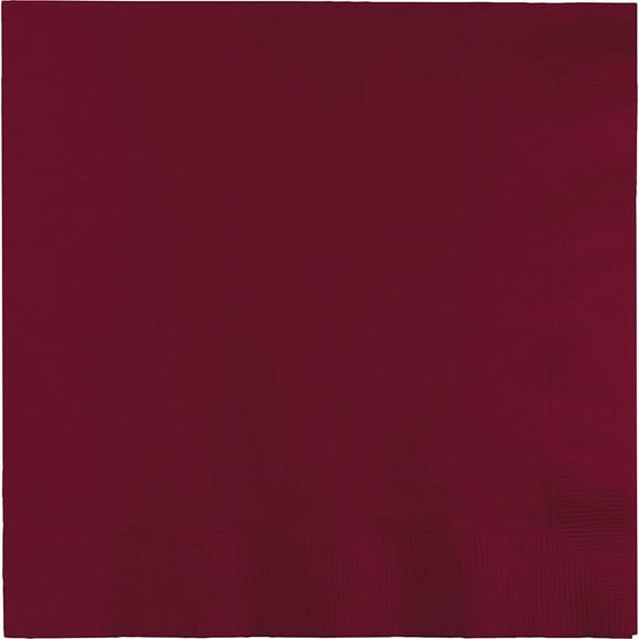 250 Count Bulk Pack Burgundy Dinner Napkins 3 Ply
