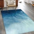 thumbnail image 4 of Area Rug for Living Room, Blue Ombre Non-Slip Indoor Large Carpet for Bedroom/Dining Room, Coastal Beach Modern Abstract Art Washable Low-Profile Rectangle Floor Mat Runner Rugs - 3 x 5 Ft, 4 of 7