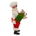 thumbnail image 3 of Kurt Adler Fabriche Christmas Figurine, Chef Santa with Gingerbread Train, 11in, 3 of 5