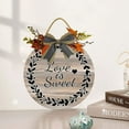 thumbnail image 2 of Eveokoki 12" Love Is Sweet Sign,Rustic Wooden Door Sign,Farmhouse Wall Decor ,Rustic Wood Home Sign,Rustic Door Decor,Wall Art,Wall Sign, 2 of 5