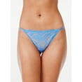 thumbnail image 2 of Joyspun Women's Lace Thong Panties, 3-Pack, Sizes XS to 3X, 2 of 3
