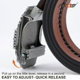 thumbnail image 3 of SUOSDEY Cowboy Ratchet Belt Western Leather Belts for Men with Automatic Cowboy Buckle, 3 of 9