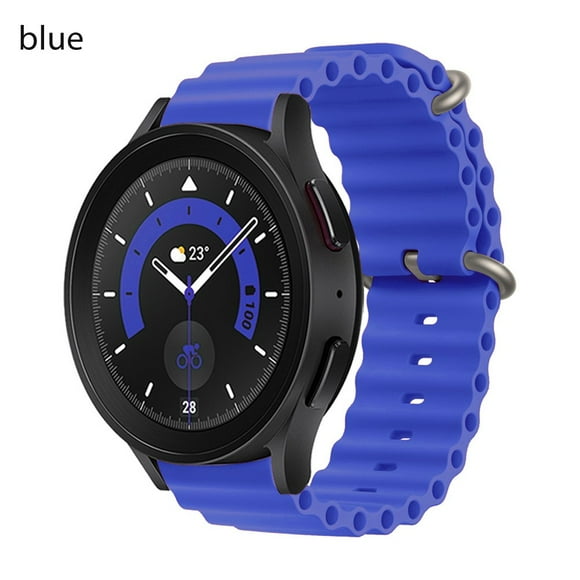 Ocean Silicone Sport Band for Samsung Galaxy Watch 4/5 44mm 40mm 5 pro 45mm 4 Classic 42mm 46mm Galaxy 3 Gear S3 S2 S4 Active 2 40/44mm Strap 20mm/22mm Bracelet for Huawei for Amazfit Watch