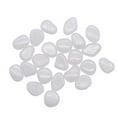 thumbnail image 2 of YiBai 100pcs in The Dark Pebbles Luminous Stones Rocks for Garden Deco, White, 2 of 2