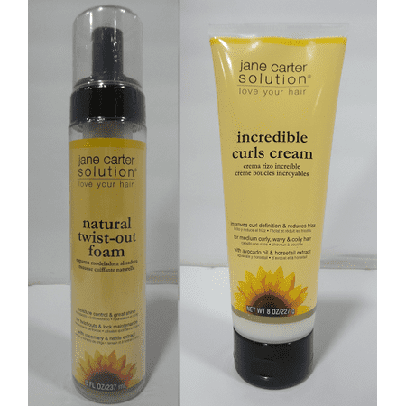 Jane Carter Natural Twist Out Foam 8 Oz Incredible Curls 8 Oz