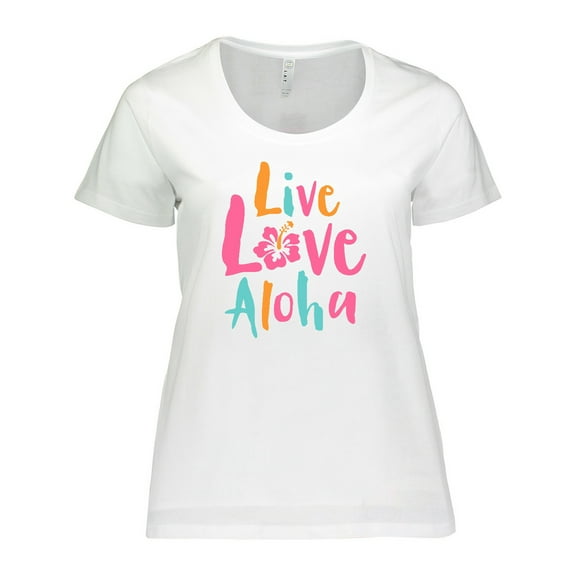 Inktastic Live Love Aloha Women's Plus Size T-Shirt