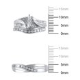 thumbnail image 5 of 1/4 Carat T.W. (I3 clarity, I-J color) His and Hers Forever Bride Diamond Trio ensemble set of Bridal Ring and Men's Wedding Band in 10K White Gold, Size 7 and 11, 5 of 5