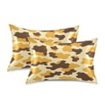 thumbnail image 2 of Yellow Brown Cow Pattern Standard Size Satin Pillowcase 20''x26'' Double-Sided Print Soft Wrinkle Resistant, 2 of 9