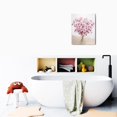 thumbnail image 6 of Chic Pink Flowers Canvas Wall Art Abstract Bouquet in Vase, 12X16inch Artwork Prints. Perfect for Teen Girl's Bedroom, Pink Floral Picture Poster for Bathroom Decor, 6 of 7