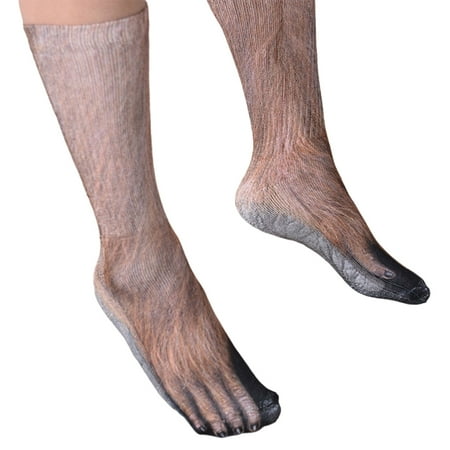 

CHAOMA 3D Print Animal Foot Socks 1 Pair Funny Digital Simulation Socks Unisex