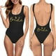 thumbnail image 1 of MKLEKYY Trajes De Baño Hombre Natacion Women Fashion Letter Print Piece Swimsuit Sexy Bikini Swimwear Bathing Sleeveless Backless Swimsuit 2587, 1 of 4