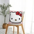 thumbnail image 4 of Hello Kitty Pillow Cover, Square Throw Pillow Cases For Couch Sofa Bed Living Room,Home Decorative, 20"X20", 4 of 9