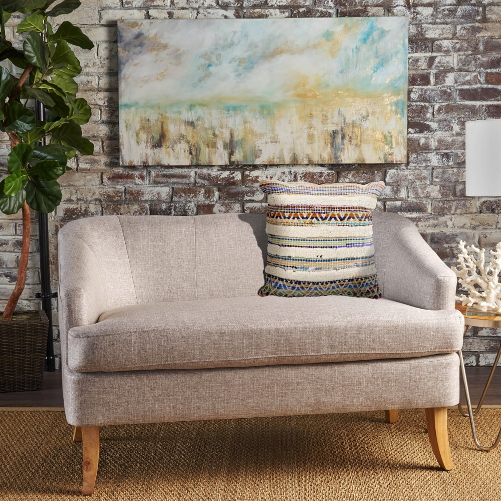 Harlow Hill Nomad 18" x 18" Striped Adult Decorative Throw Pillow Cover, Off White/Multicolor