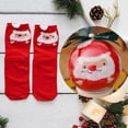 thumbnail image 1 of Chaussettes Rouges Chaussettes d'Anniversaire en Velours et Velours Corail Épaissi Chaussettes de Noël en Acrylique pour Hommes et Femmes Chaussettes pour Hommes et Femmes, 1 of 3