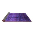 thumbnail image 2 of Ahgly Company Indoor Round Oriental Purple Industrial Area Rugs, 4' Round, 2 of 4