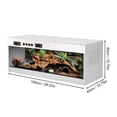 thumbnail image 2 of Goxfaca Reptile Tank Large Reptile Cage Snake Terrarium Tempered Glass Reptile Habitat Breeding Box Amphibians Enclosure for All Types of Reptile Pets astounding, 2 of 9