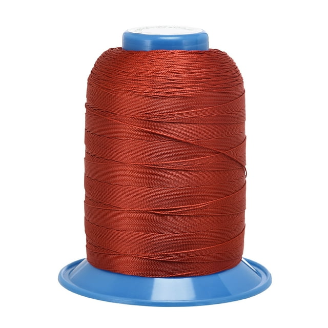 Unique Bargains Fil de Polyester Vermillon Collé, Extra Résistant 710 Verges