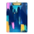 thumbnail image 6 of ALAZA Plastic Clipboard A4 Letter Size Decorative Clipboards for Students Women Men 9" x 12.5" Blue Tie Dye Stripes, 6 of 6