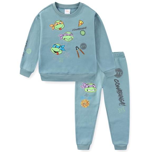 Nickelodeon Teenage Mutant Ninja Turtles Sweatshirt and Pant Set (Boys), Sizes 2T-10