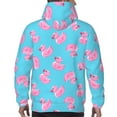 thumbnail image 5 of Hoodies for Men - Cartoon Cute Duck Rose Pink Long Sleeve Comfrt Men'S Fashion Hoodies & Sweatshirts, Sweatshirts for Men Hoodies Pullover Clothing Clothes with Pouch, 5 of 7