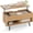 Natural, variant on Chenshuoo Lift Top Coffee Table, Modern Cocktail Table w/Hidden Compartment & 2 Open Shelves, Flip Top Center Table, Wooden Pull up Coffee Table for Living Room, Reception Room, Office (Black)