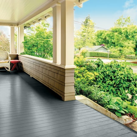 Glidden Porch & Floor 1 gal. Dark Gray Satin Interior / Exterior Paint with Primer
